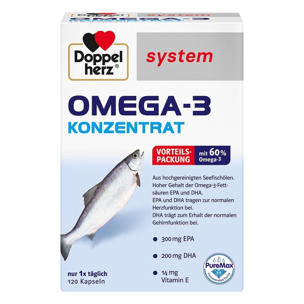 Doppelherz System Omega-3 Konzentrat Kapseln, 120 St. Kapseln