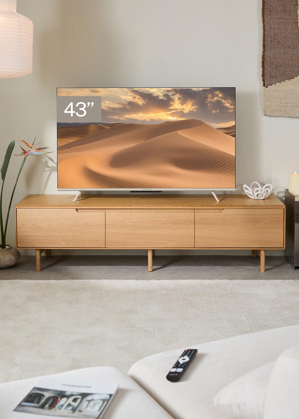Smart TV QLED 4K 43" Arena Pantalla antirreflejos Acabado Mate Control por Voz Dolby Atmos Low Blue Light Flicker Free HDMI