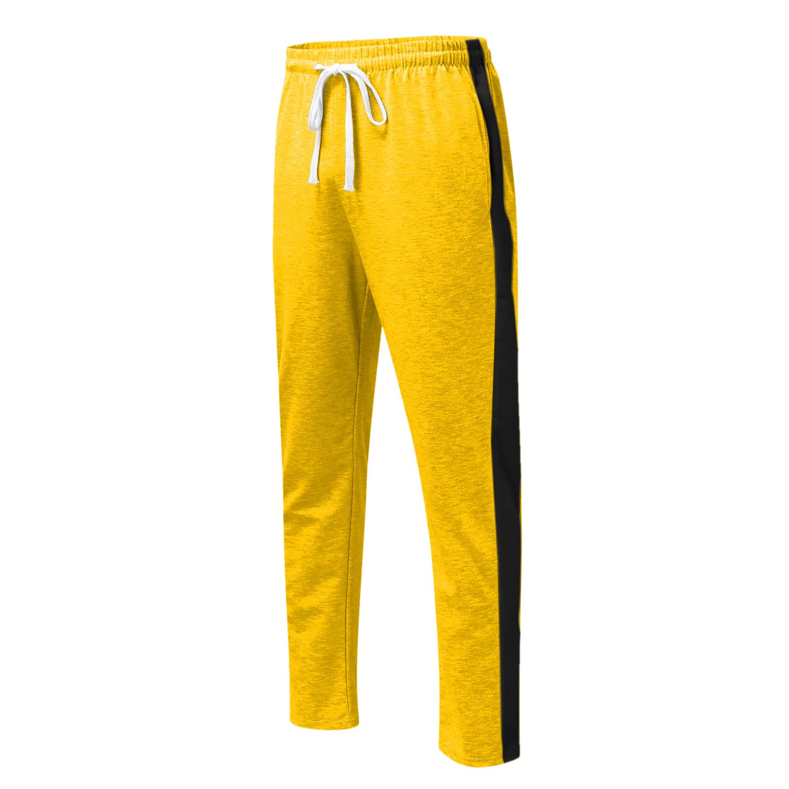 Herren Casual Zweiteiler Sportanzug mit Reißverschluss Raglanärmel Kordelzug Taschen an Hose Jacke einfarbig für Freizeit Streetwear