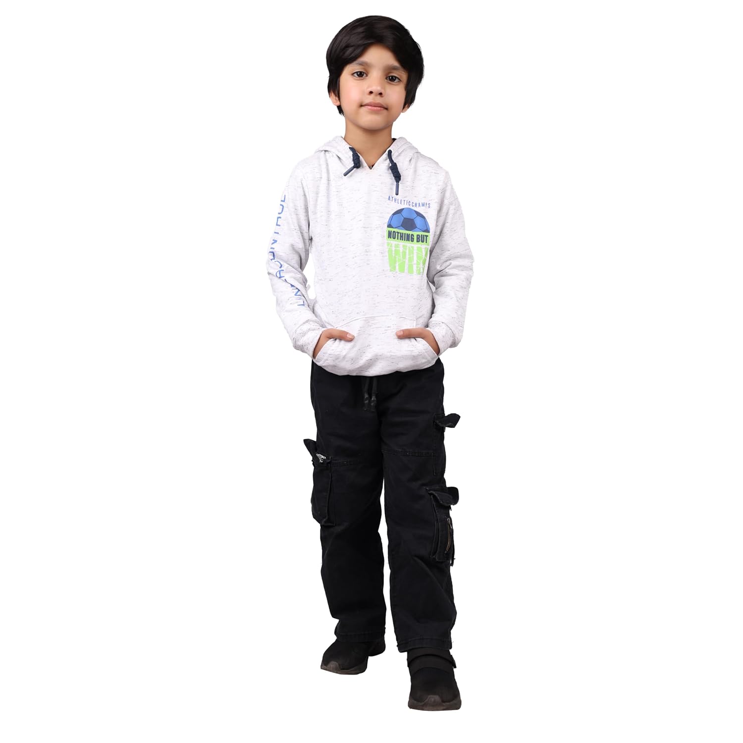 Kidzo Solid Sweatshirt for Boys | Everyday Comfort Sweatshirt | Regular | Light White | 8-9 Years | KIDS14963 - Review, Price and Buying Guide