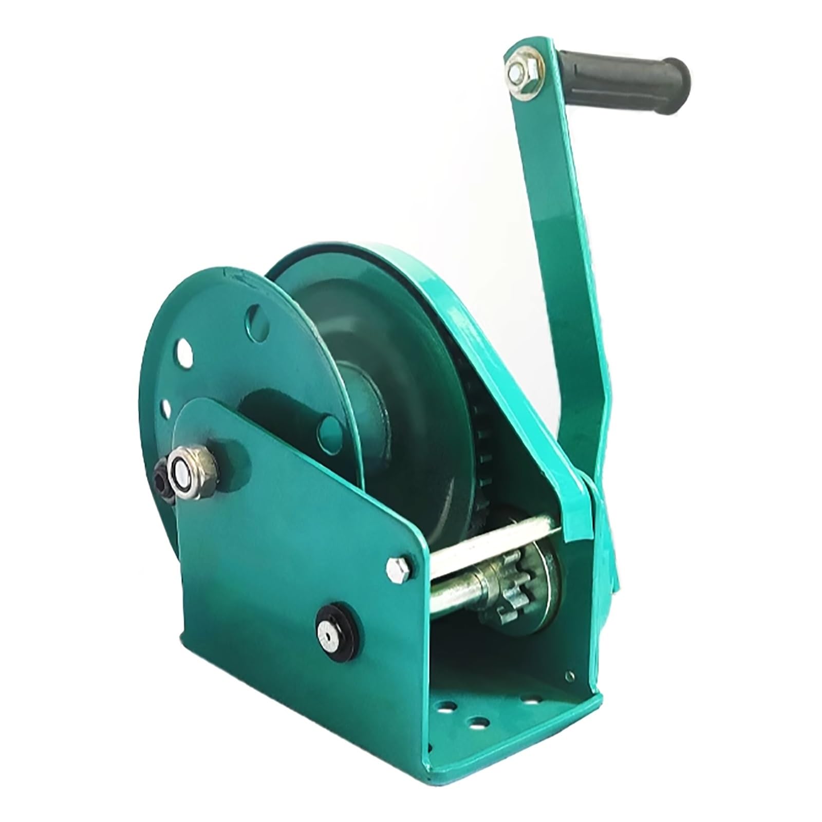 Argano manuale da 1100 kg, paranco a cricchetto resistente, senza cavi, ideale per rimorchi per barche, rimorchio e carico carico (dimensioni: 800 kg/1763 libbre)
