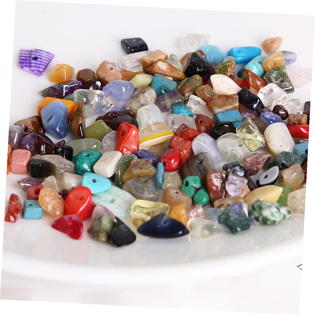 LIFKOME Set di 300 Perline Naturali di Pietra per Bracciali e Collane 15 Scomparti di Ametista, Lapislazzuli, Occhio di Tigre, Comodo e Leggero per Creazioni Fai da Te