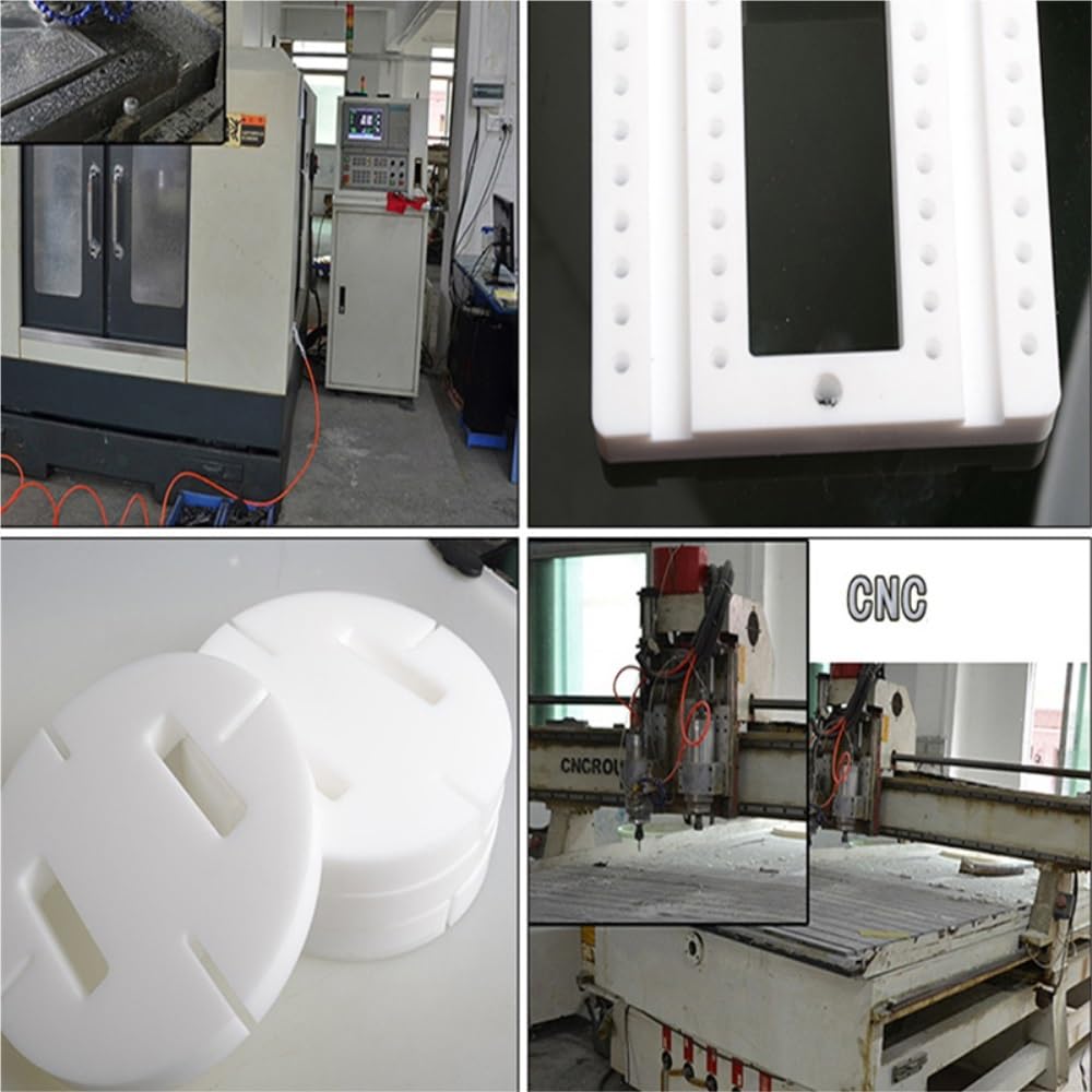 Bianco e Nero Pannello in Lamiera Di Pom, Spessore 5, 6, 8, 10 Mm, Piastra in Plastica Dura in Poliossimetilene, per Modelli Cnc Fai da Te, Materie Prime/Black/5 * 200 * 300Mm