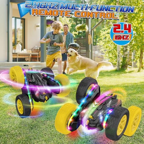 image for Jimdella Remote Control Car,RC Cars with Sides Light Strip and Headlig
