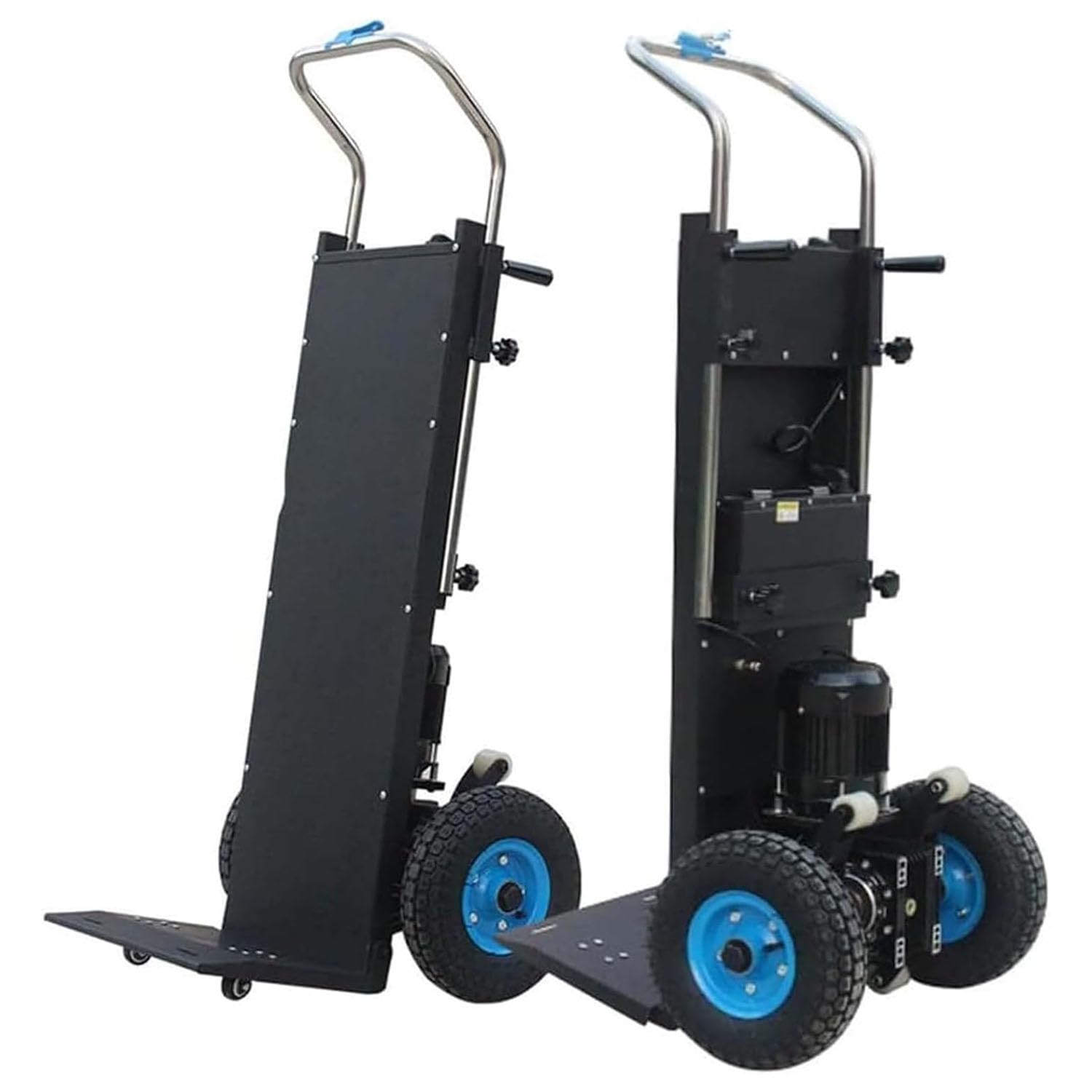 IQOAIJ 1500 W Electric Trolley for Climbing Stairs Electric Stairs Electric Hand Trolley Stepper Folding Stairs Load 400 kg Removable Battery,01