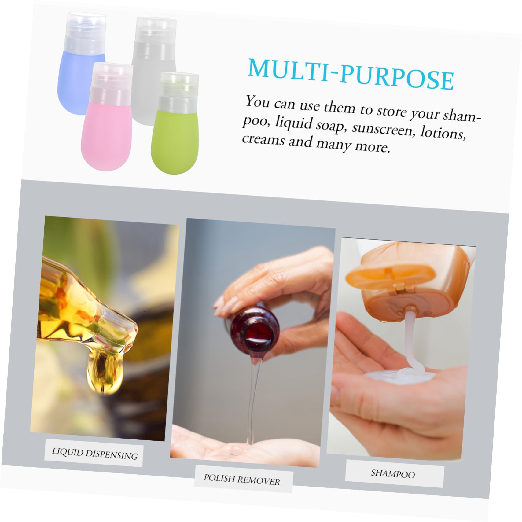 Didiseaon 12 Pz Flaconi Cosmetici Portatili Da Viaggio Flaconi Campione Contenitori Da Viaggio Per Liquidi Piccoli Contenitori Da Viaggio Contenitore Da Viaggio Per Saponette Gel Di Silice