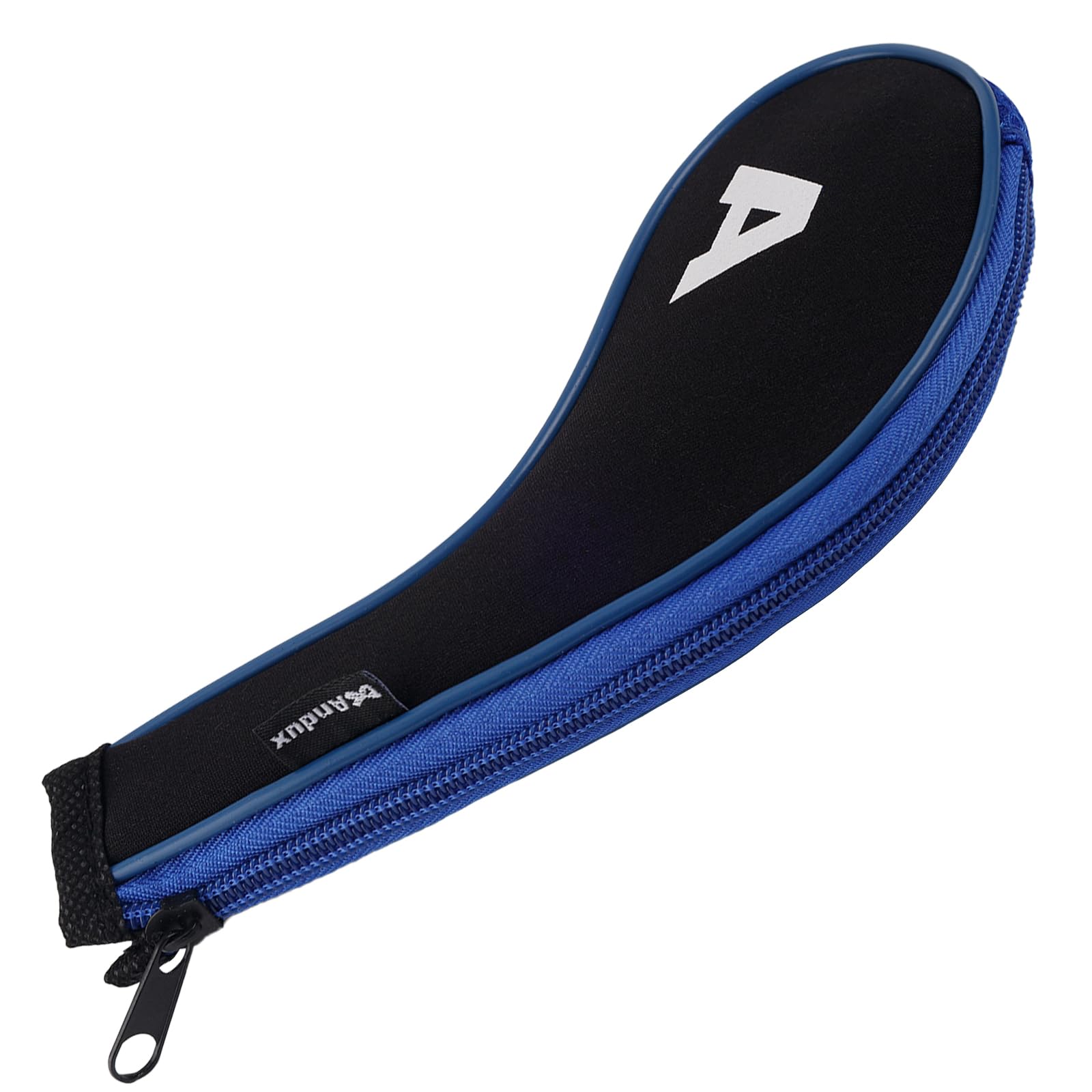 Andux La Tête de Club de Fer de Golf d'impression de Nombre Couvre Le Long Cou avec la Tirette Lot de 12 Noir/Bleu