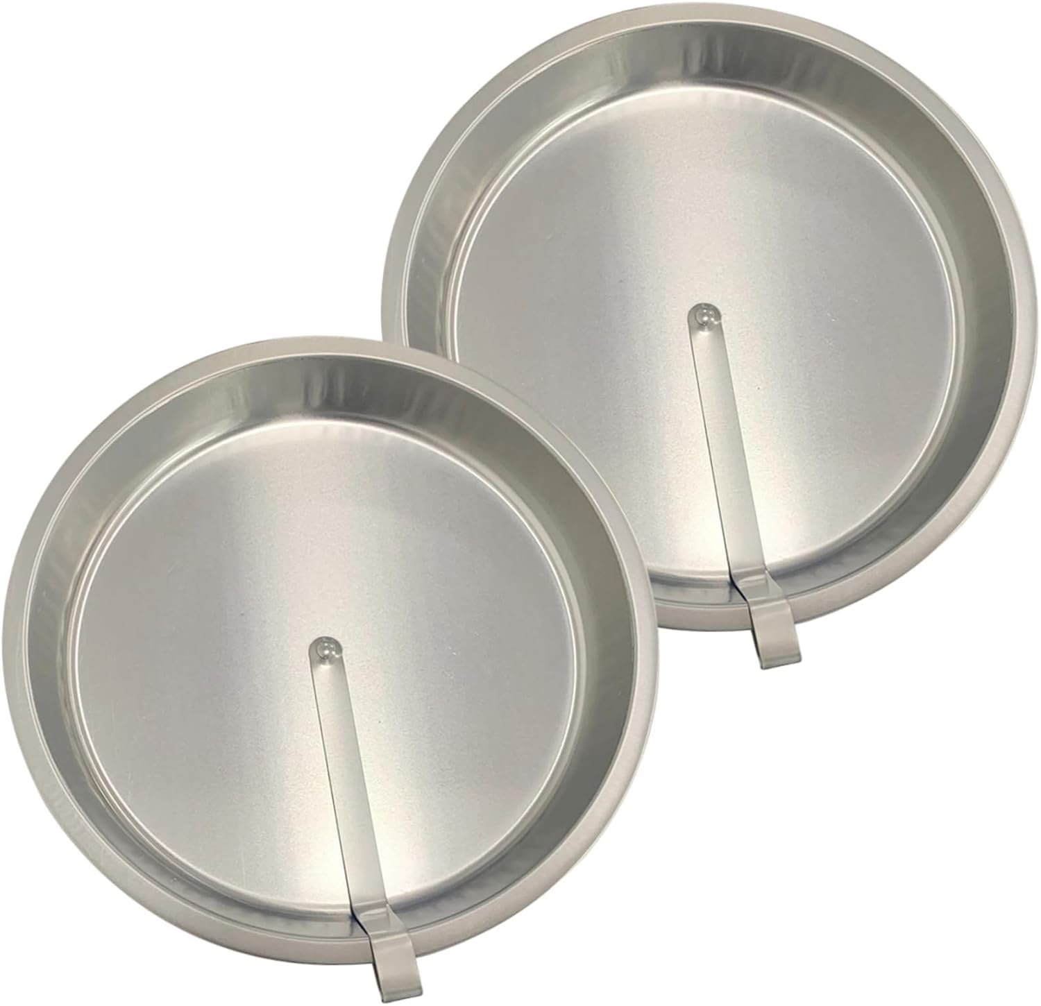 2er-Pack Runde Kuchenform (25 cm Durchmesser), Robuste, Antihaftbeschichtete Backform Aus Weißblech Mit Integriertem Schwenkmesser Für Perfekte Kuchen