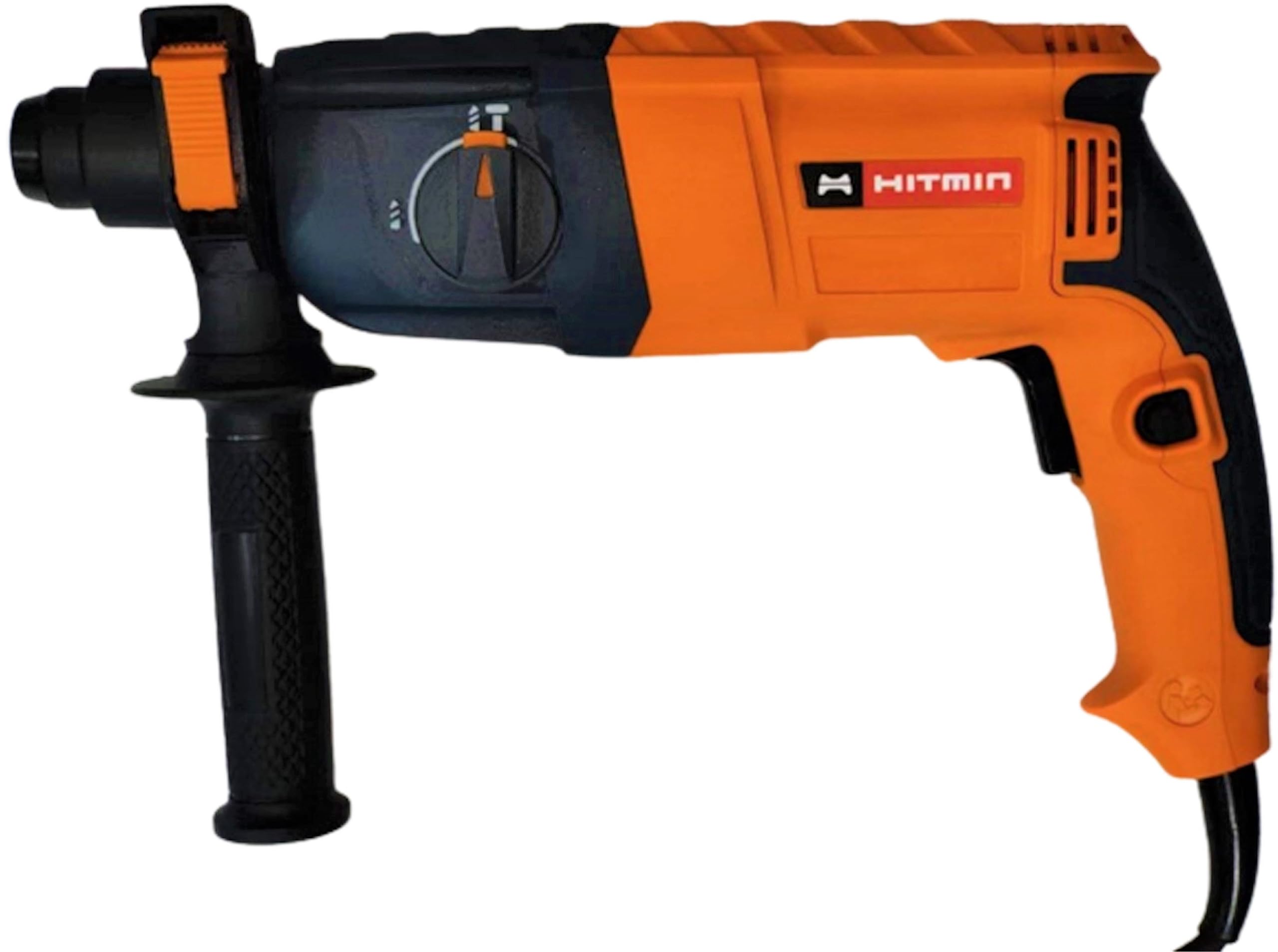 HMDH20A Corded Rotary Hammer Drill 550W, SDS-Plus Chuck, 2 Mode For Concrete, Metal & Wood, 0-1250 RPM, 4400IPM, 2.6 Kg, Orange