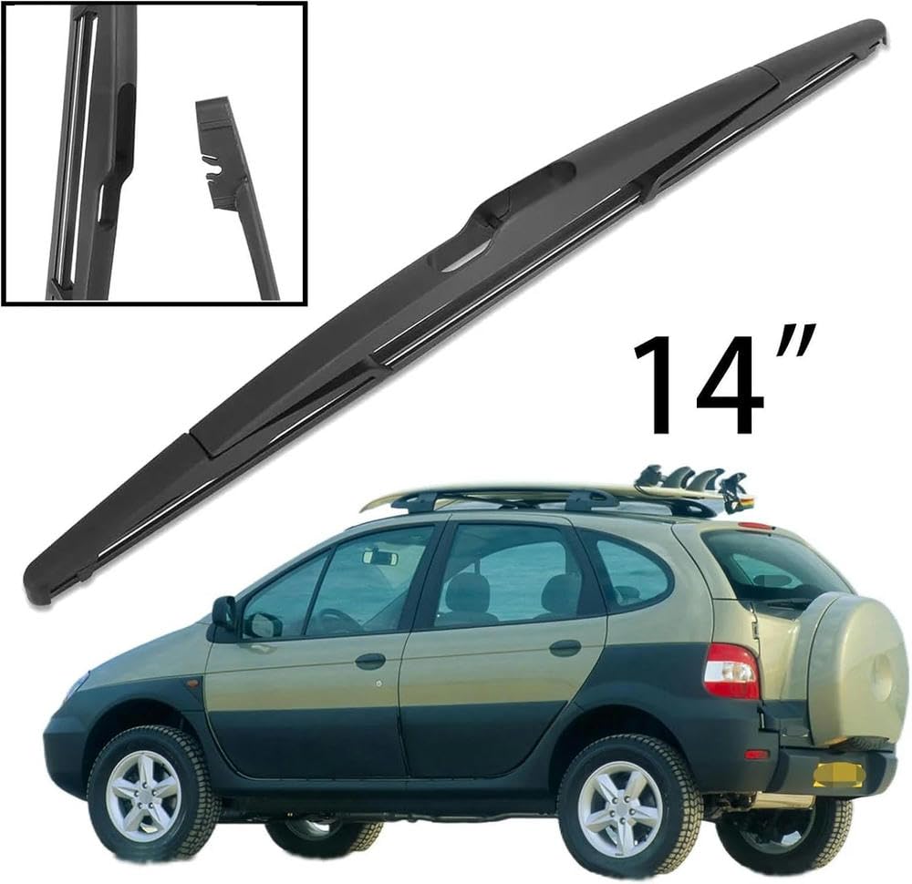 SHUNMO Adatto per Renault Scenic Rx4 I Mk1 2000-2003, 14" Spazzola tergicristallo Posteriore Accessori Auto Spazzola tergicristallo Auto