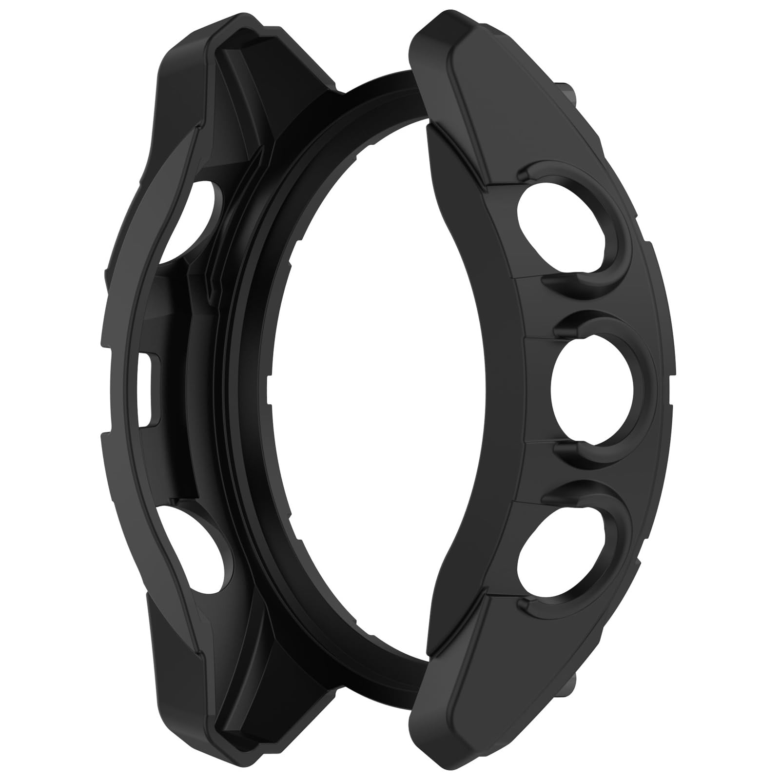 Disscool Etui kompatybilne z Garmin Enduro 3 Smartwatch, miękkie, odporne na upadki, TPU, zapasowe etui ochronne, akcesoria do smartwatcha, czarne + niebieskie