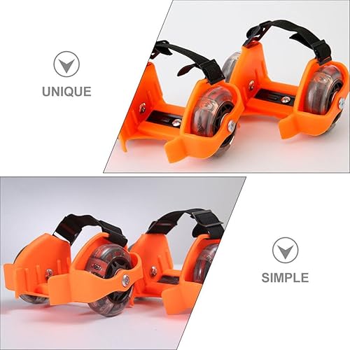 Miniatura 8 de BESPORTBLE Patines de ruedas ajustables con luces para patinaje, zapatos de tacón para niños y niñas