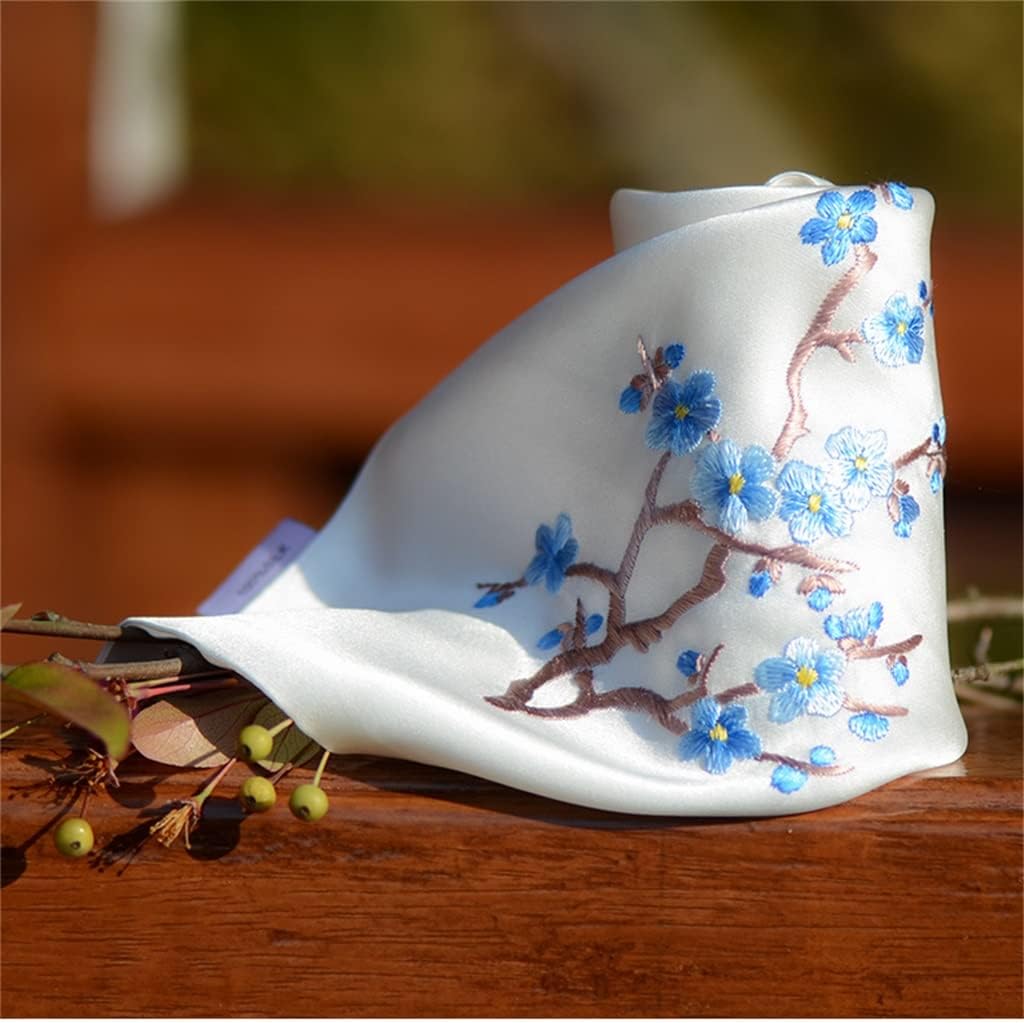 Gift Box Gift Handmade Su Embroidery Handkerchief Handkerchief Female Wrist Towel (Color : OneColor, Size : 35x35cm) (OneColor 35x35cm)