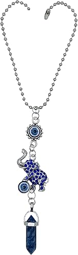 Miniatura 14 de LUCKBOOSTIUM Adorno colgante de elefante contra el mal de ojo, accesorios decorativos y cosas para colgar en el espejo de tu automóvil, pared