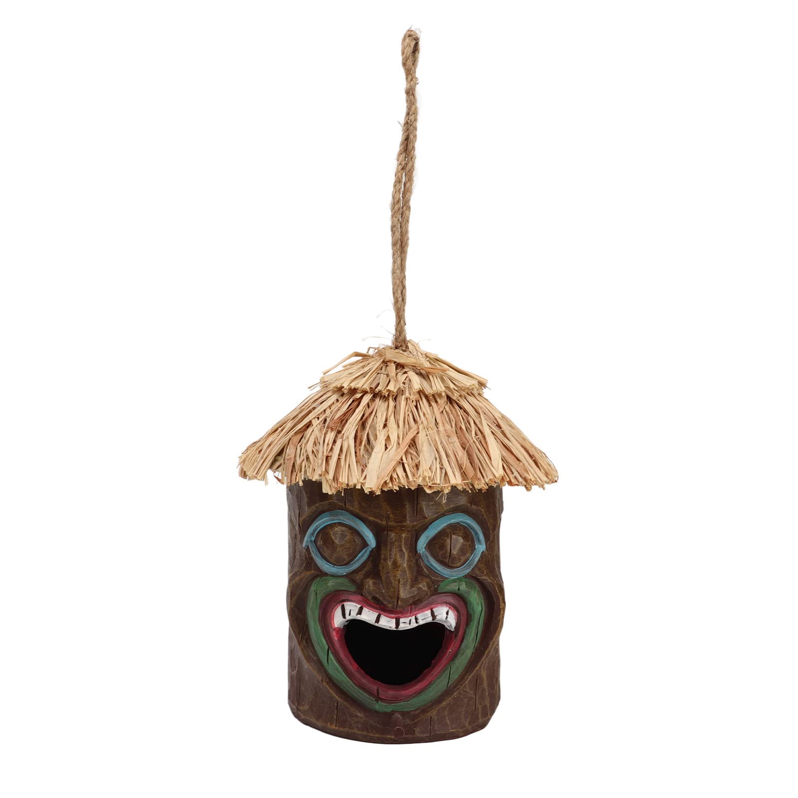 Casette per uccelli in legno simulato 20x12 cm, casette per uccelli artigianali, decorazioni per esterni da giardino e cortile, decorazioni da giardino in resina simulata