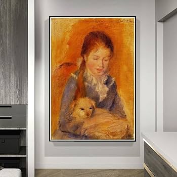 Amazon | 犬を連れた少女﹣ ピエール・オーギュスト・ルノワール