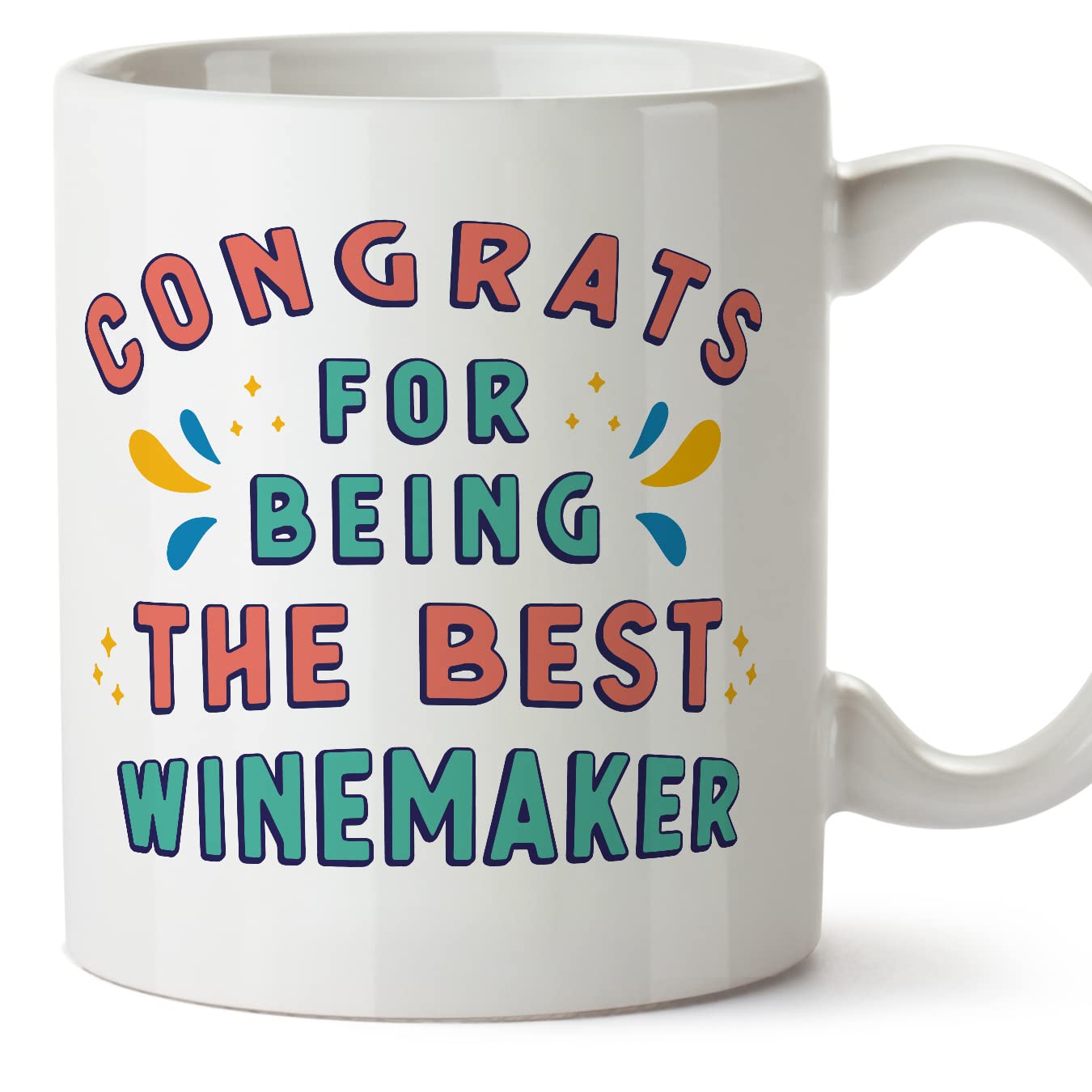 MUGFFINS Winemaker Mug - in English - Congrats for Being The Best - Funny Gift for Colleagues - Ceramic 11oz Mug โ image 1