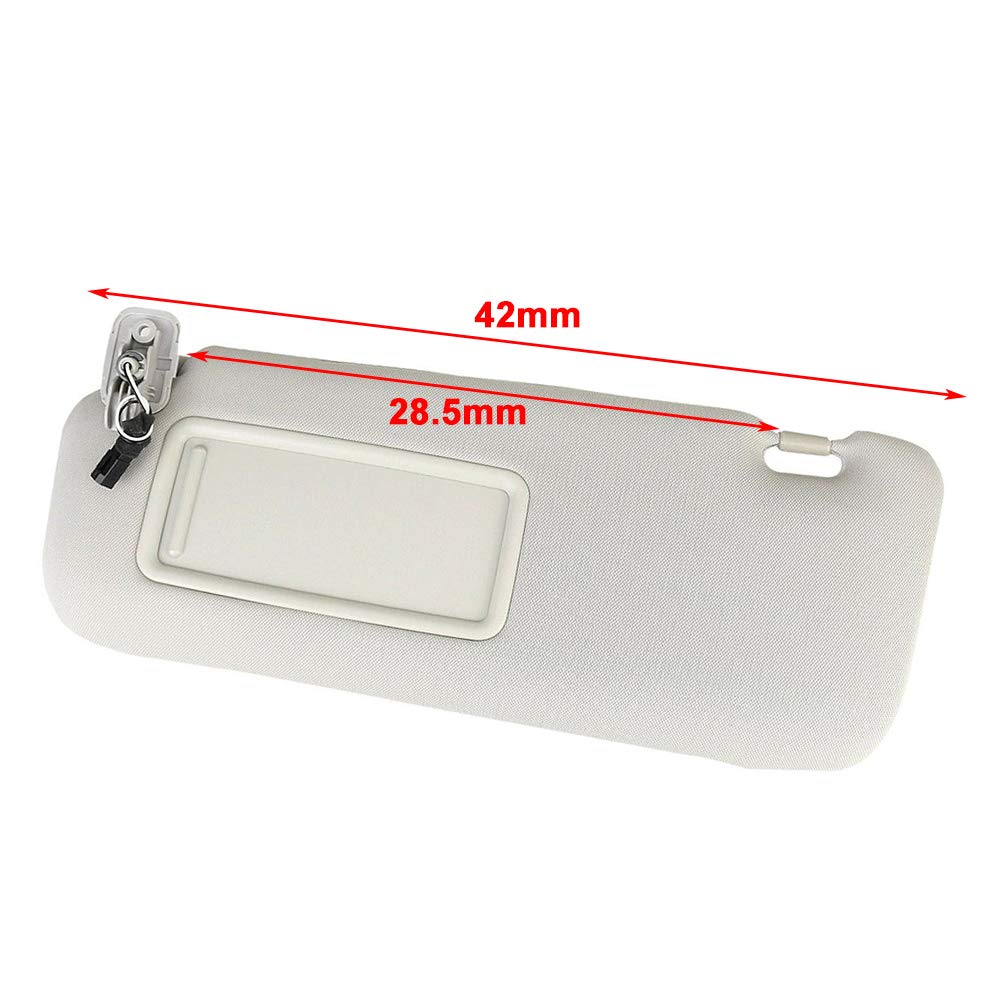 Newsmarts Left Driver Side Sun Visor Sunshade for Mazda CX-9 2010-2015 (Replace Part #: TDY1-69-320)