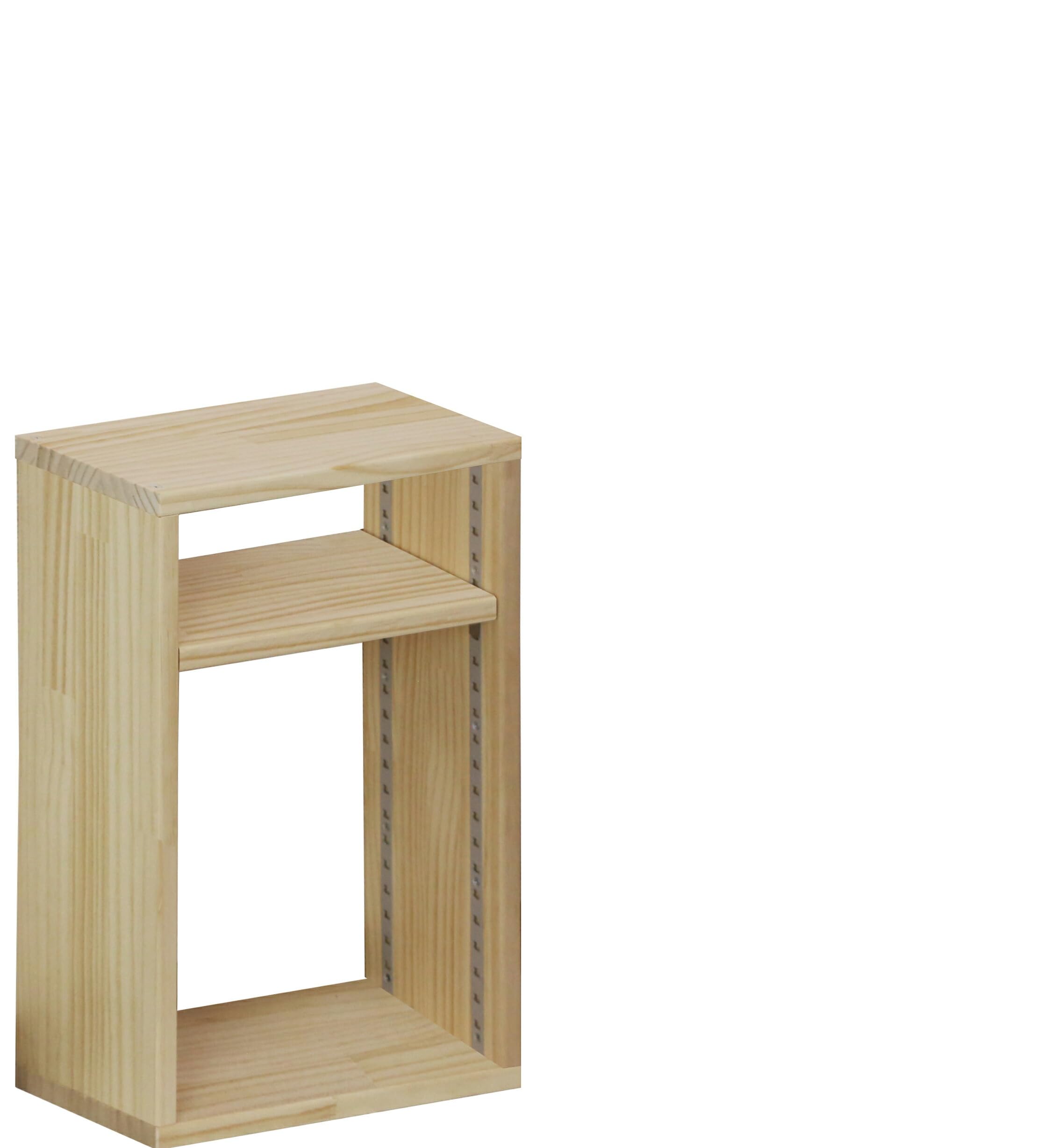 Amazon.co.jp: WOODPRO パイン材 シェルフ 幅30cm 高さ42cm 奥行18cm
