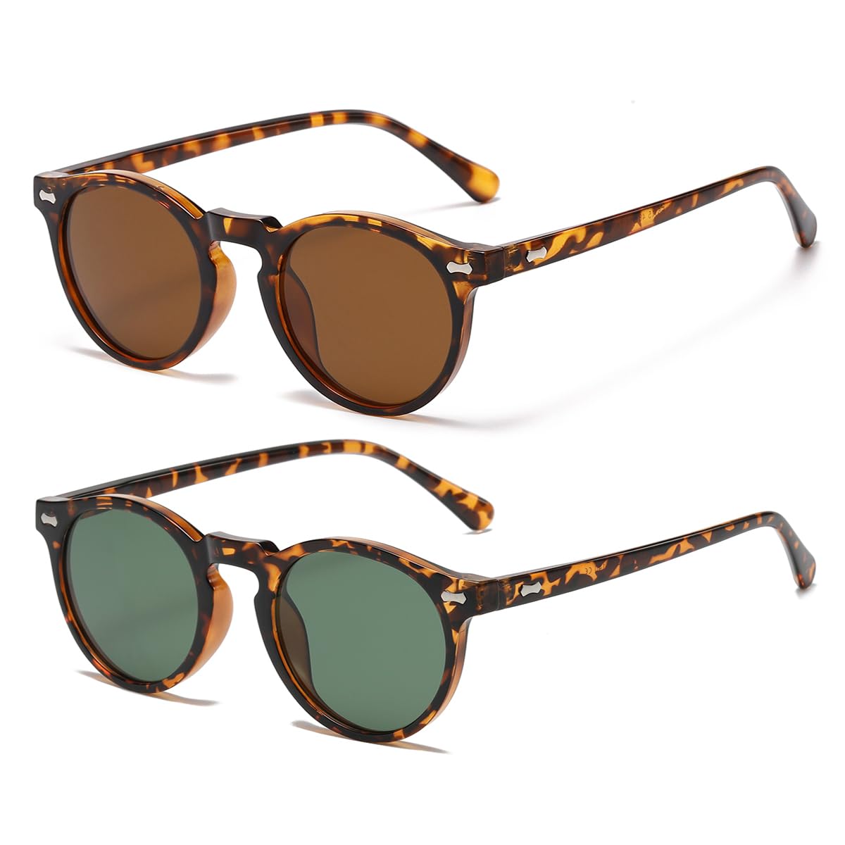 Gleyemor Kids Polarized Cute Round Sunglasses for Kids Girls Boys Age 3-8