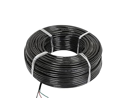 JES copper 3 core flat cable for submersible pumps and motors, 2.5 square 1100-volt (JES cable 2.5 sq (100 meter)