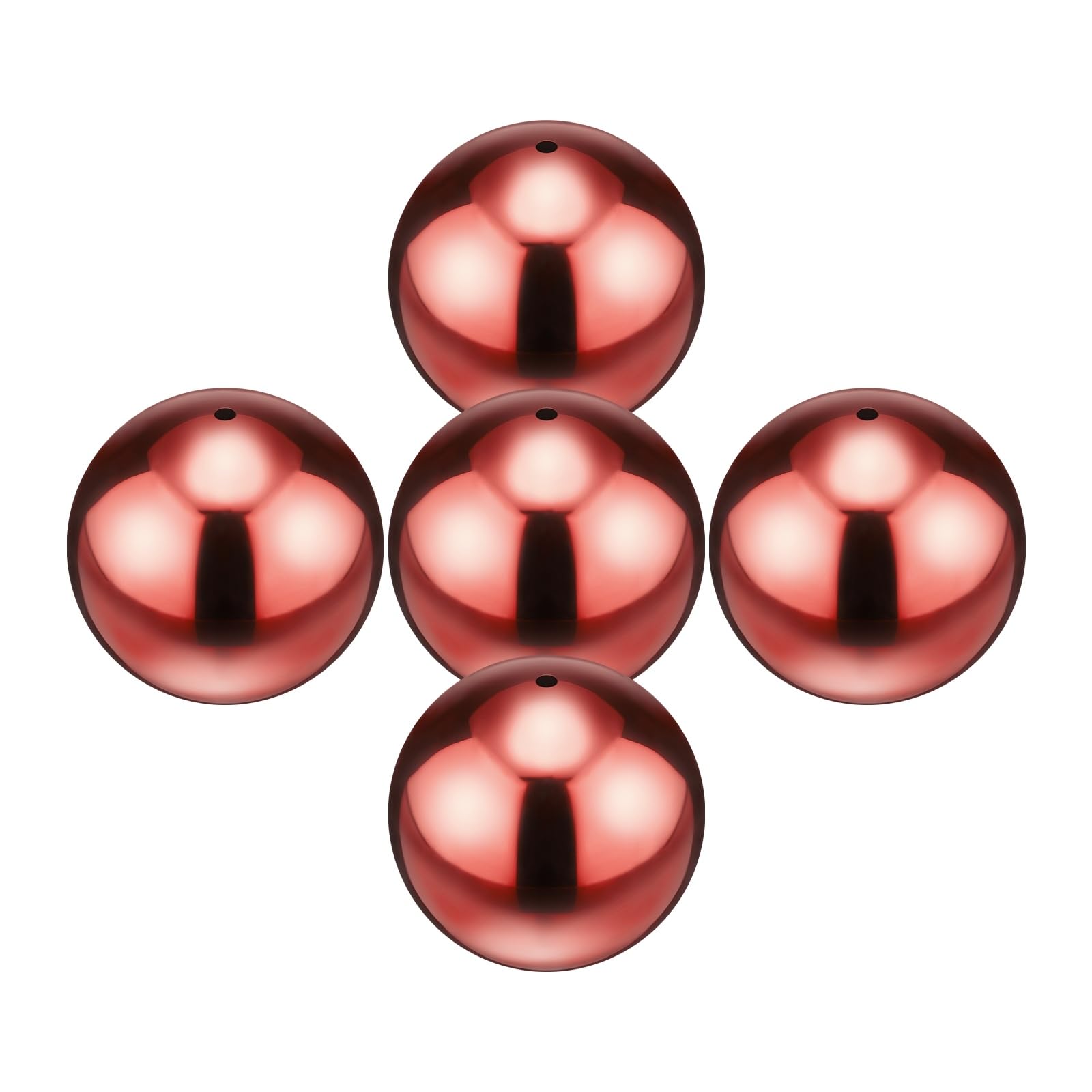 M METERXITY 5-Pack Gazing Globes Ball 2 inch, Ruby Red