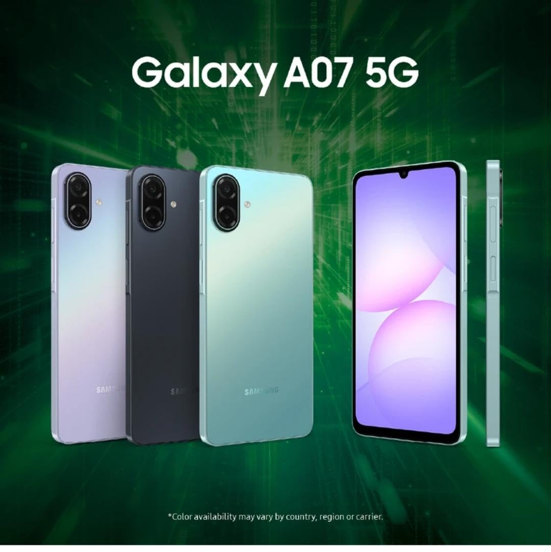 SAMSUNG Galaxy A07 4GB/128GB SIMフリー Samsung Galaxy A07 5G (Light Green, 4GB RAM, 128GB Storage) | 6.7