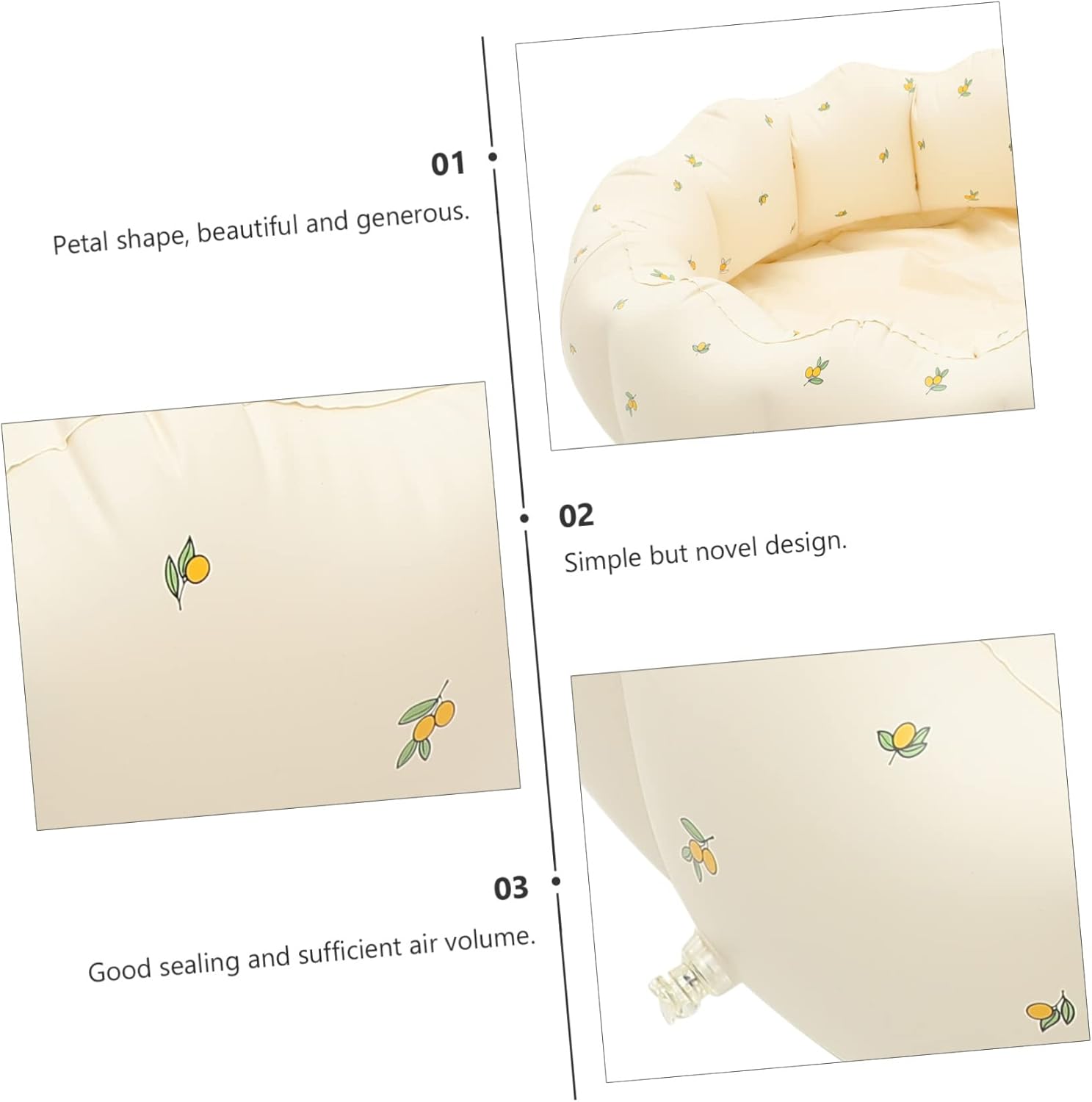 Inflatable Pool Flower Design Versatile Pool for Swimming and Ocean Ball Fun Summer Accessory for