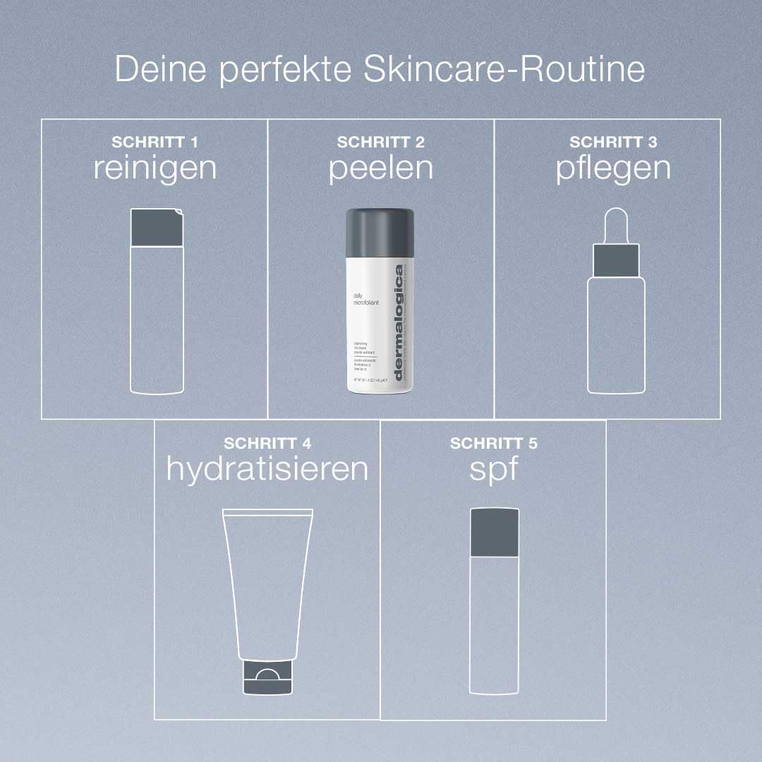 Dermalogica Daily Microfoliant Enzympeeling 74g | Reisbasiertes Enzympeeling mit Salicylsäure und Papain für glattere, strahlendere Haut.