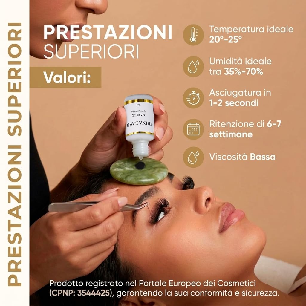 Irina Lash Colla per ciglia Extension Volume Master 5 ml nero Asciugatura rapida 1 secondo