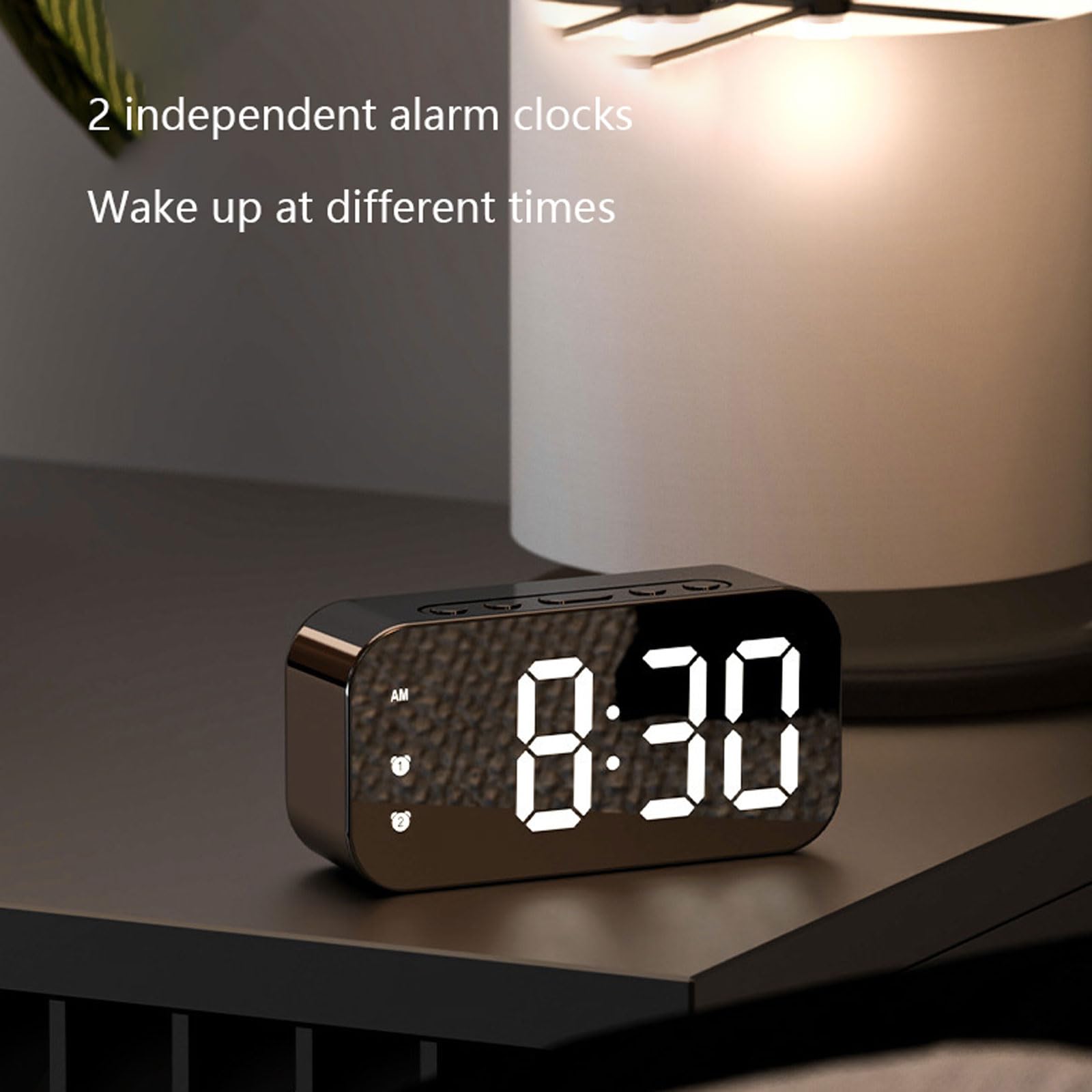 Despertador, con Modo de atenuación con detección luz y repetición