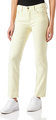 7 For All Mankind JSVYC130DA Pantaln, Amarillo, 28W para Mujer