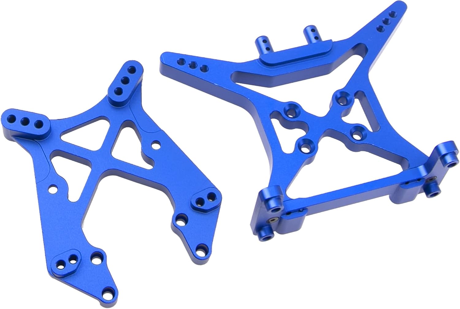 ShareGoo Aluminum Front & Rear Shock Tower Shock Mounts Upgrades Part Compatible with Horizon ECX 1/10 2WD Ruckus Axe Brutus Circuit AMP MT/DB Crush RC Car Buggy Tuck (Dark Blue)