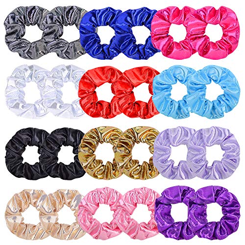 Hair Scrunchies Velvet Elastic Hair Bands Scrunchy Hair Ties Ropes Scrunchie for Women or Girls Hair Accessories (113-24Pcs)