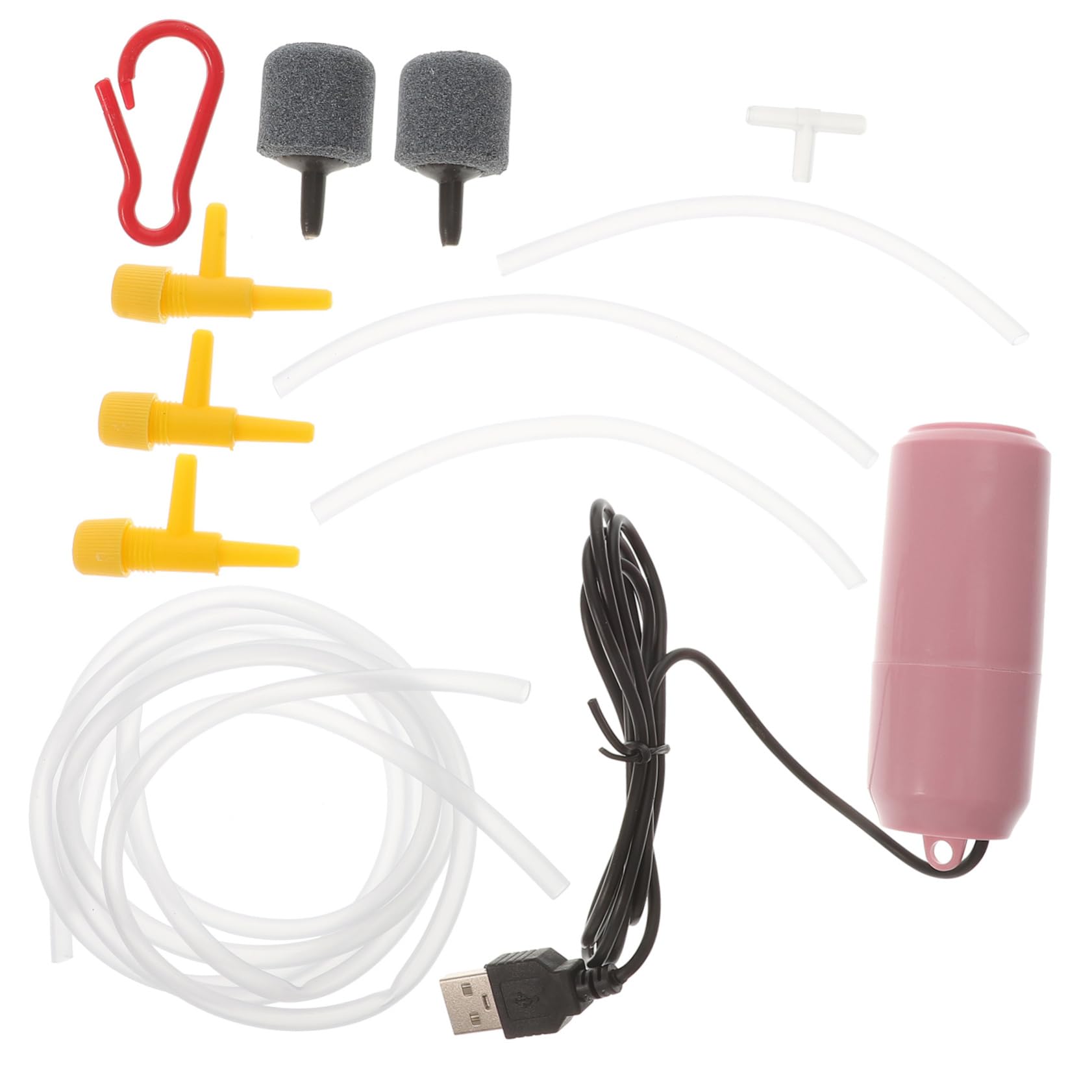 BCOATH 1Set Fish Tank Oxygen Pump Dual Outlet for Aquariums Energy Saving Lightweight Compact Design for Oxygenation Various Fish Tanks