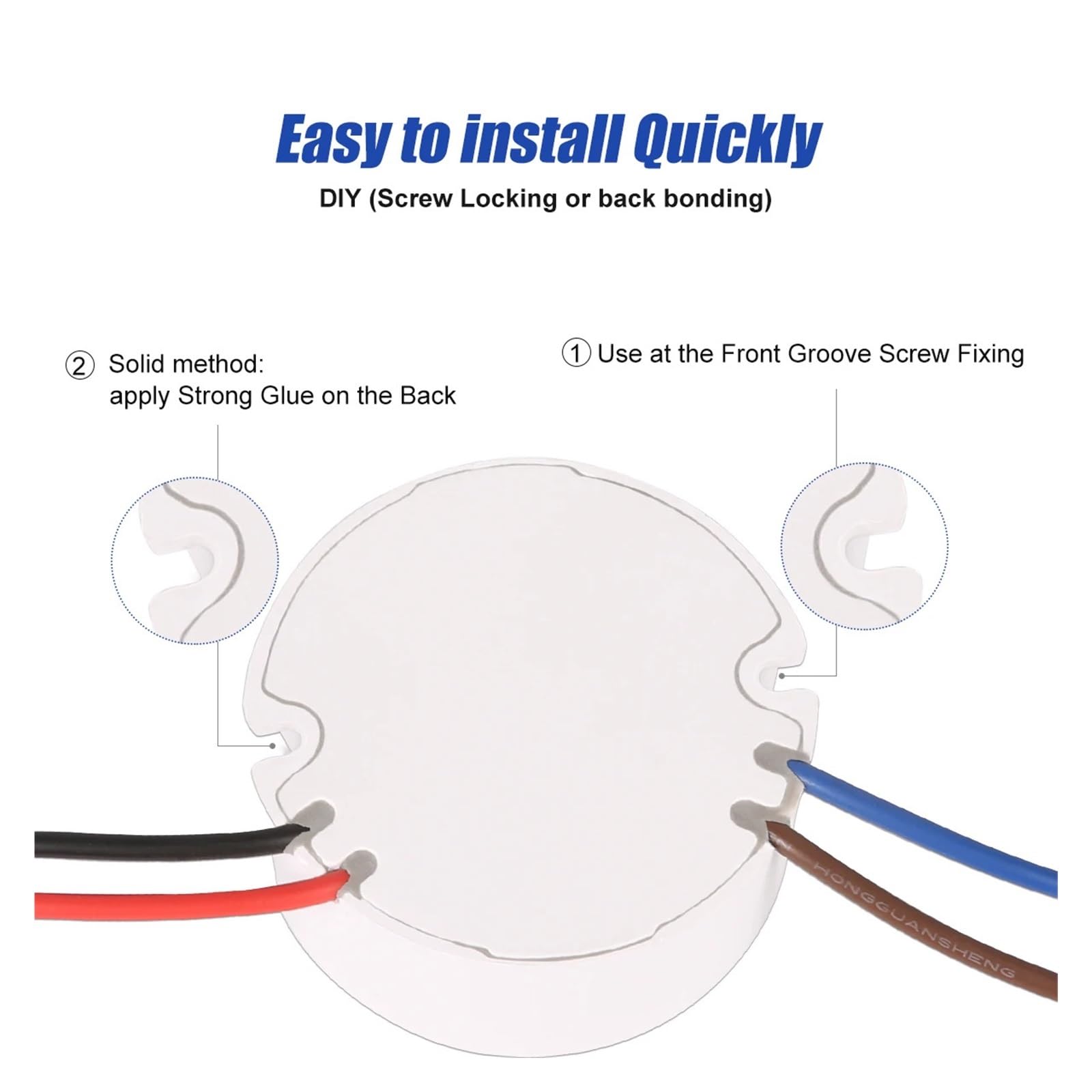 2 uds Controlador LED DC12V IP67 luz Exterior Transformador de iluminación Impermeable Fuente de alimentación de 12V Fuente de alimentación de Tira LED de 15W