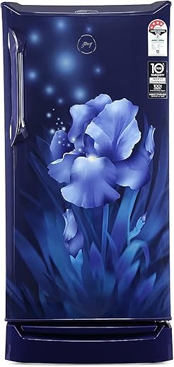 Godrej 185 L 4 Star Inverter Direct-Cool Single Door Refrigerator (RD UNO 1854 PTI AQ BL, Aqua Blue, Cool Lock Technology)