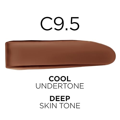 Miniatura 2 de L'Oreal Paris True Match Base supermezclable, maquillaje líquido de cobertura media, C9.5, profundo, 1 onza líquida