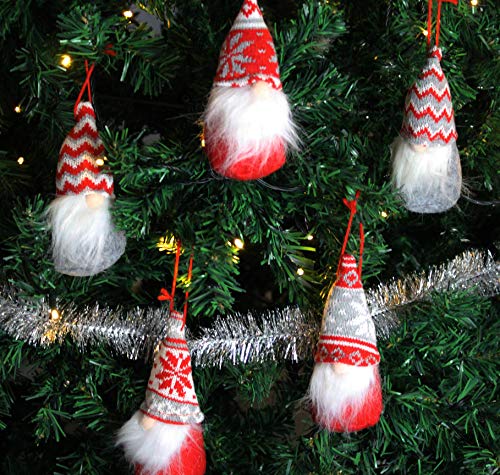 JOYIN-6-PCS-Christmas-Swedish-Santa-Tomte-Plush-Gnome-Christmas-Ornaments-for-Hanging-and-Tabletop-Christmas-Decorations JOYIN 6 PCS Christmas Swedish Santa Tomte Plush Gnome Christmas Ornaments for Hanging and Tabletop Christmas Decorations