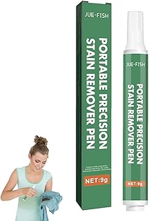 Caneta removedora de manchas, Caneta Branqueadora de Roupas com 9g, Caneta descolorante eficaz Acessórios de limpeza precisos para manchas de alimentos, graxas, estampas de café e chá para Aezon