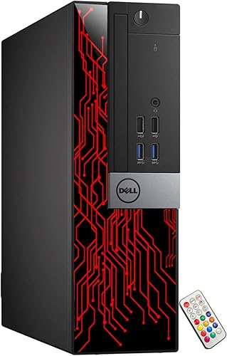 Miniatura 3 de Dell OptiPlex - Computadora con luces RGB personalizadas para escritorio, Intel Core i5 6500, 3.2 GHz, 8 GB de RAM, 256 GB SSD, Windows 11 Pro,
