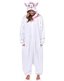 Disney Aristocats Marie Union Suit Adult Kigurumi Hooded One-Piece Pajama Loungewear