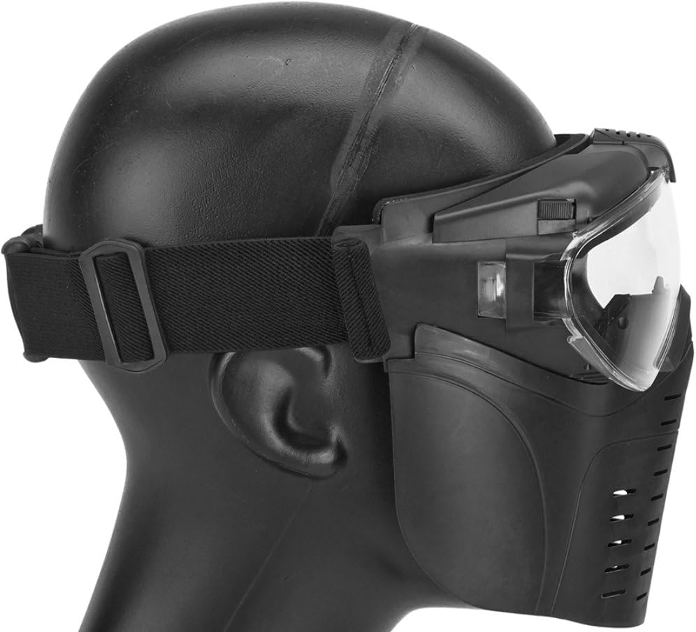 Evike Airsoft - Pro-Goggle Airsoft Full Face Face Pro w/Integrated Fan (Color: Black)