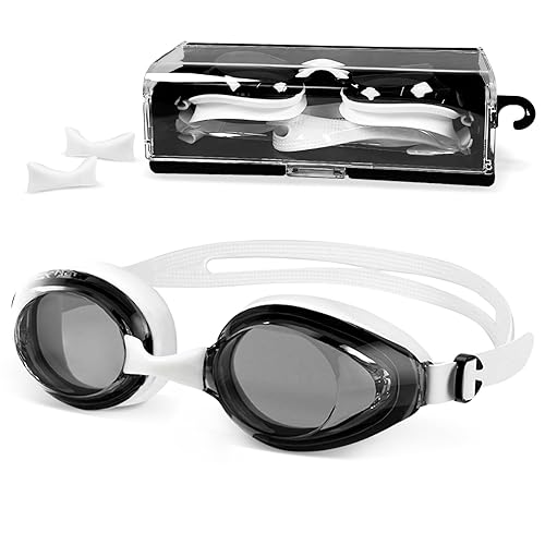 Shortsighted Swim Goggles Leakproof Anti-Fog UV Protection for Nearsighted Adults