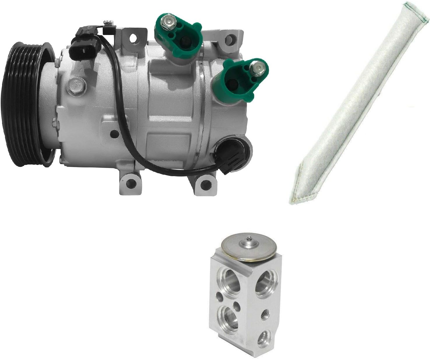 RYC New Automotive Air Conditioning Compressor Kit KT DG53N (Fits Kia Optima 2.4L 2012, 2013, 2014, 2015; Fits Hyundai Sonata 2.0L 2012, 2013, 2014)