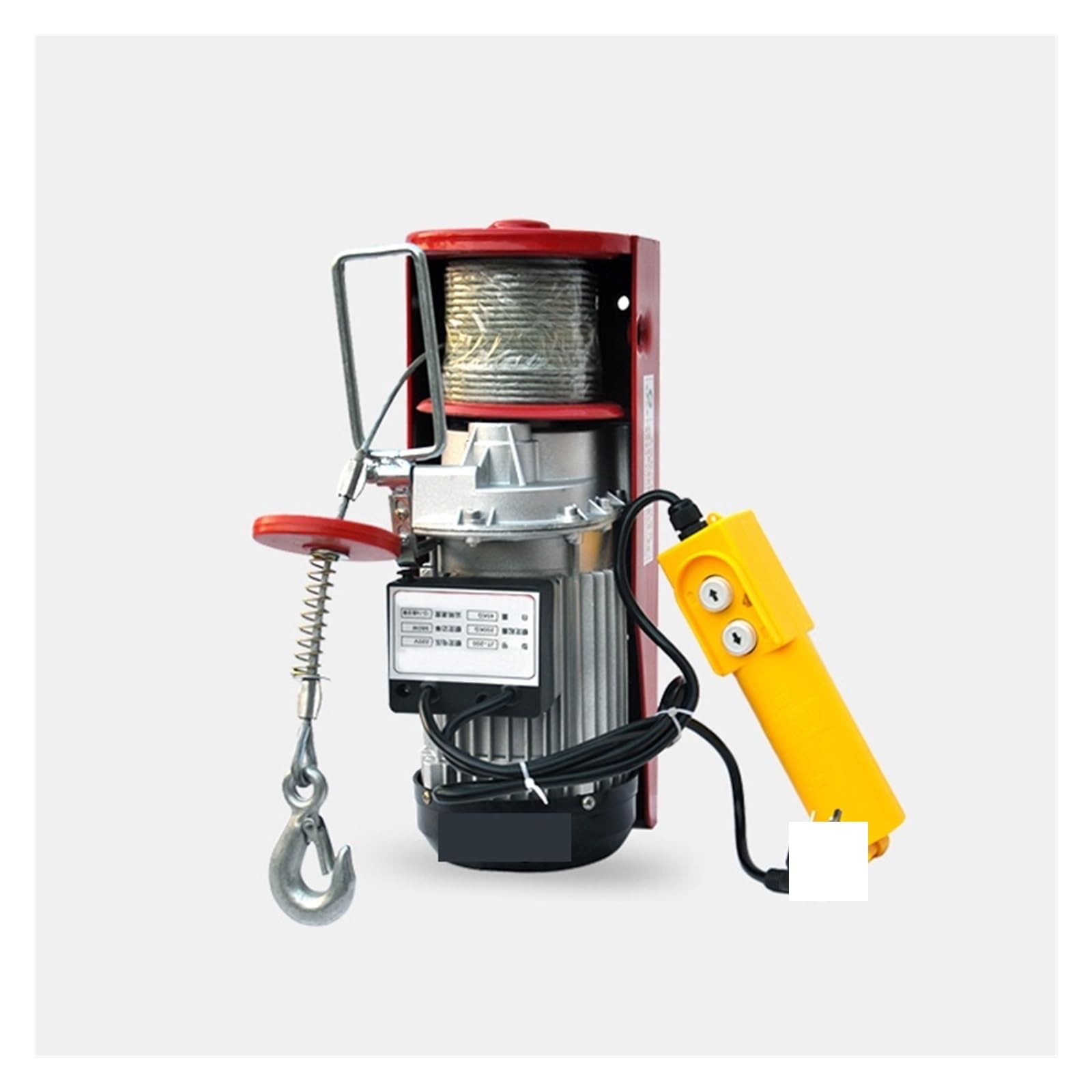 Mini-Elektro-Hebezeug, Haushaltskran, kleines Hebezeug, 0,5 Tonnen, Dekorations-Hebekran, reiner Kupfermotor, automatische Bremse(25m)