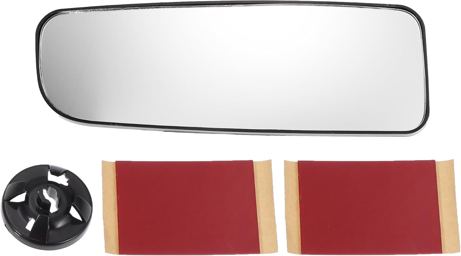 ACROPIX Car Rearview Left Driver Side Lower Part Mirror Glass for Nissan Titan 2004-2015 with Backing Plate - Pack of 1