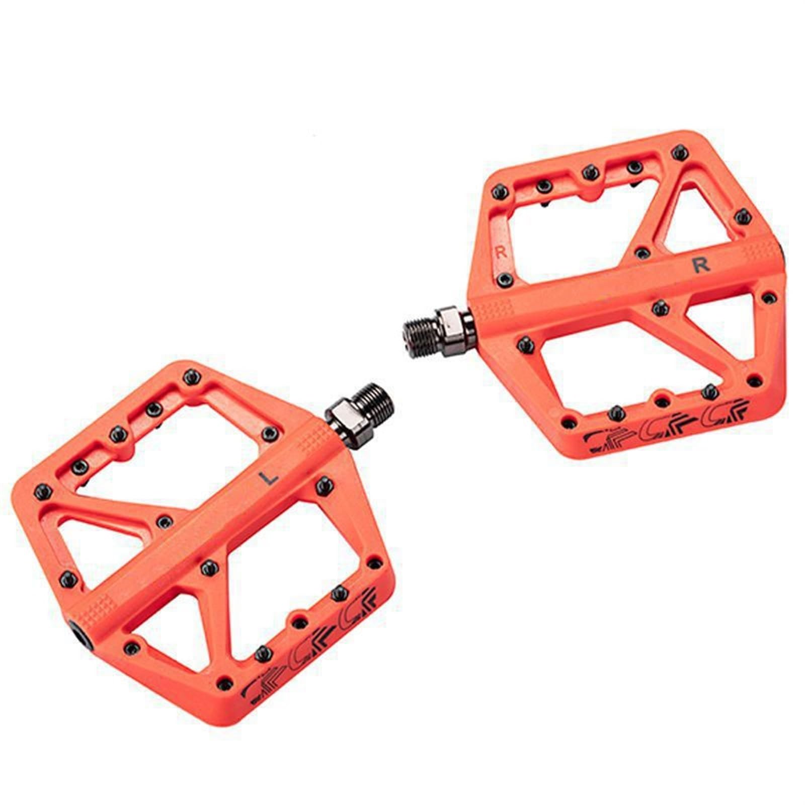 MKBHD Pedał rowerowy MTB DU Łożyska górskie Szosowe Pedały rowerowe 9 16" Ultralight Antypoślizgowe pedały rowerowe Szosowe BMX Część rowerowa(Orange-1 Pair)