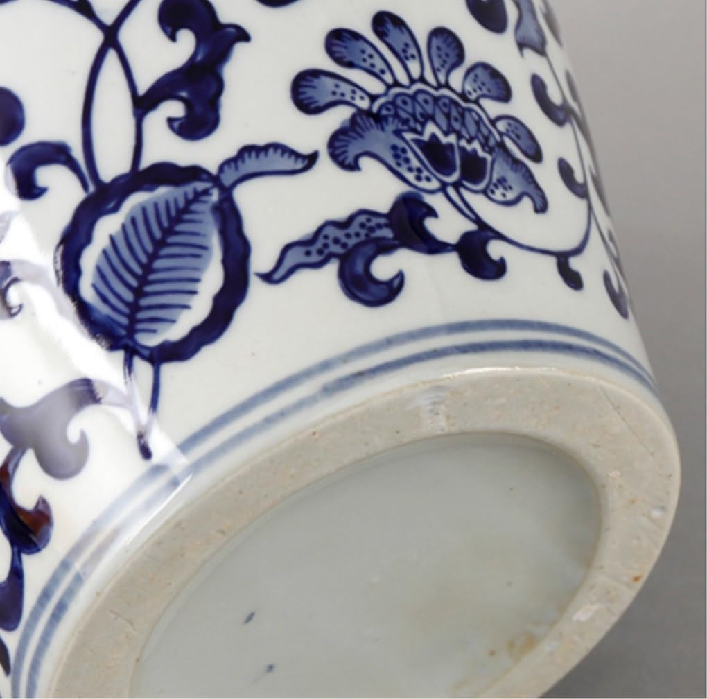 Ingwer glas mit deckel Ingwergläser Chinesische Dekorative Keramikvasen, Ingwerglas Mit Deckel Für Heimdekoration, Chinoiserie, Blaues Und Weißes Porzellan Porzellan-ingwerglas Vorratsglas Dekorative