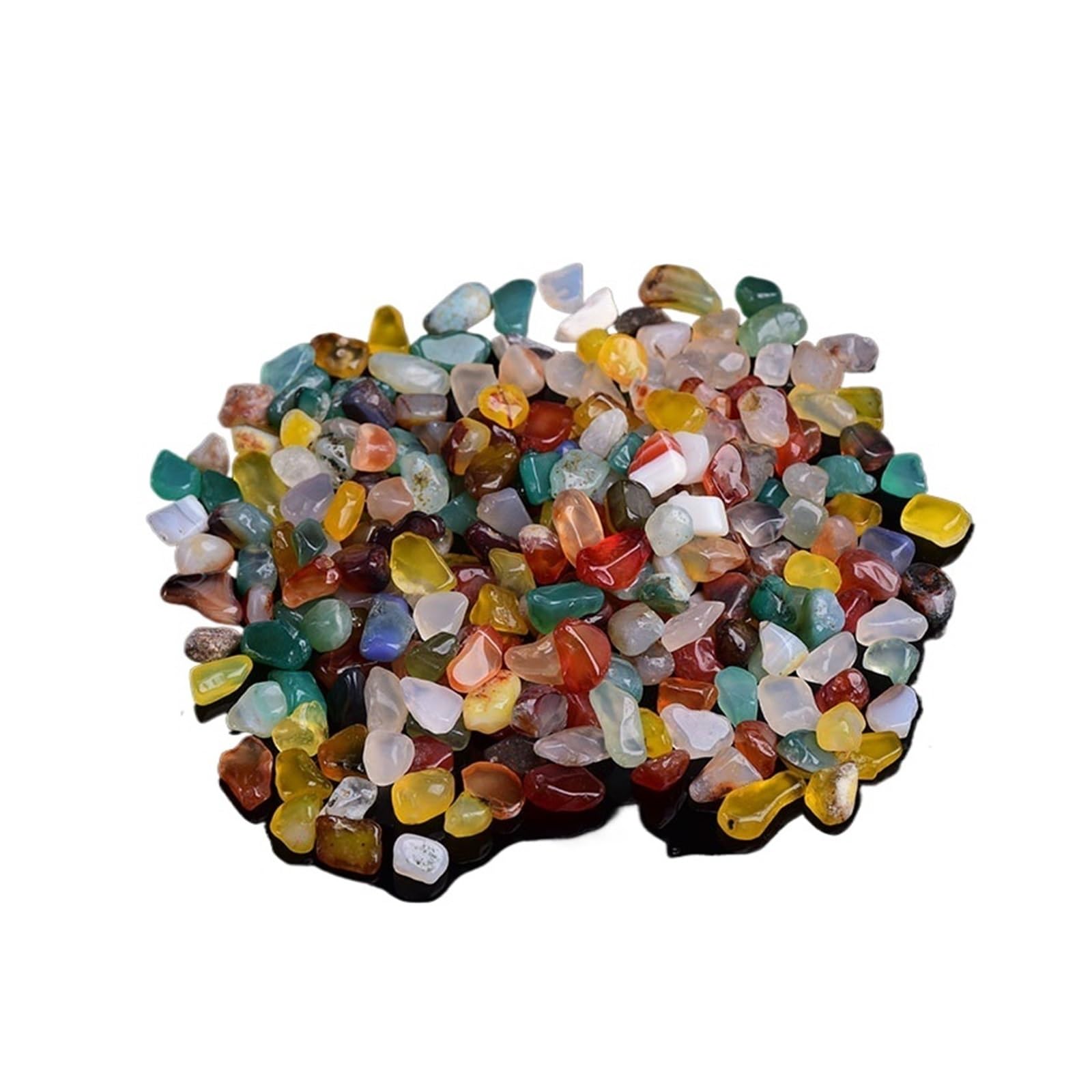 Fragment kryształu, Podłoże żwirowe do akwarium Kryształowe kamienie kwarcowe Multicolor 5-15mm 50/100g(Color 4,100g)